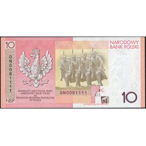 10 złotych 2008, 90 rocznica odzyskania Niepodległości