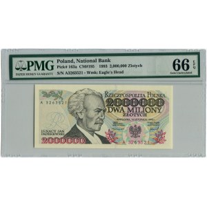 2.000.000 złotych 1993 - A - PMG 66 EPQ