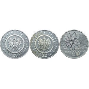 Zestaw monet, 20 złotych 1998-1999 (3szt.)