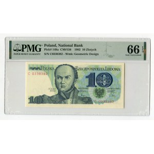 10 złotych 1982 - C - PMG 66 EPQ