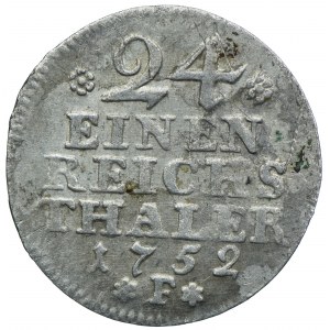 Niemcy, Prusy, Fryderyk II, 1/24 talara 1752 F, Magdeburg