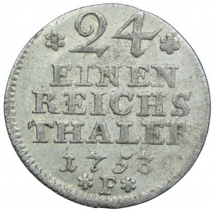 Niemcy, Prusy, Fryderyk II, 1/24 talara 1753 F, Magdeburg