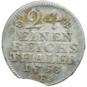 Niemcy, Prusy, Fryderyk II, 1/24 talara 1753 F, Magdeburg