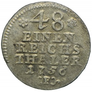 Niemcy, Prusy, Fryderyk II, 1/48 talara 1756 F, Magdeburg