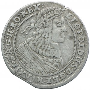 Śląsk, Śląsk pod panowaniem habsburskim, Leopold I, 15 krajcarów 1662 GH, Wrocław