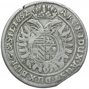 Śląsk, Śląsk pod panowaniem habsburskim, Leopold I, 15 krajcarów 1662 GH, Wrocław