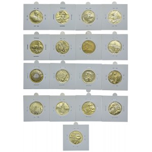 Zestaw monet, 2 złote 1999-2000 (17 szt.)