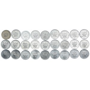 Zestaw monet PRL, 20 groszy 1949-1983 (27szt.)