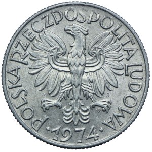 5 złotych 1974, Rybak na trawce