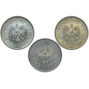 Zestaw monet, 20.000 złotych 1994 (3szt.)