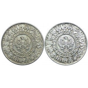 Zestaw monet, 100 złotych 1966, Mieszko i Dąbrówka (2szt.)