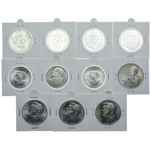 Zestaw monet, 200, 1000, 10.000, 50.000 złotych 1974-1988 (11szt.)