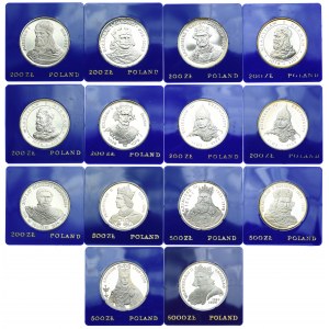 Zestaw monet, Poczet Królów 1979-1989 (14szt.)
