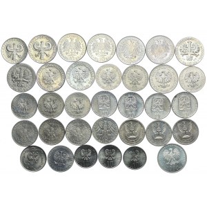 Zestaw monet PRL, 1964-1982 (34szt.)