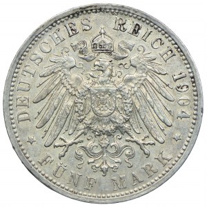 Niemcy, Badenia, Fryderyk I, 5 marek 1904 G, Karlsruhe