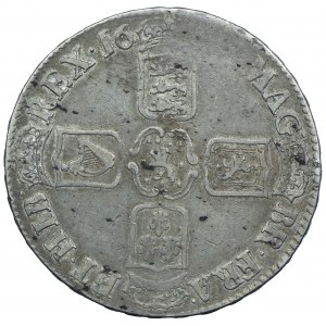 Wielka Brytania, Wilhelm III, 1 korona niedobita data (1696), Londyn