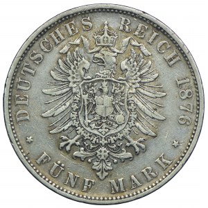Niemcy, Wirtembergia, Karol, 5 marek 1876 F, Stuttgart