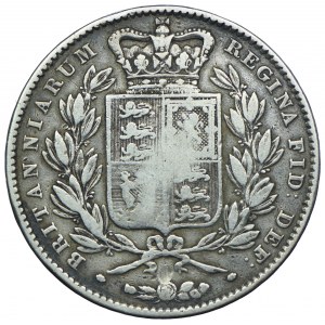 Wielka Brytania, Wiktoria, 1 korona 1845, Londyn