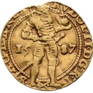 Rudolf II., 1576 - 1612, Dukát 1587, Vratislav-Bussa, MKČ.469, M-A.73, 2.573g,