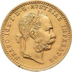 František Josef I., 1848 - 1916, Dukát 1881, 3.471g, dr.hr., nep.rysky, pěkná patina