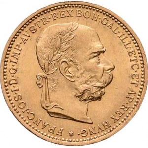 František Josef I., 1848 - 1916, 20 Koruna 1896, 6.767g, nep.hr., nep.rysky, pěkná
