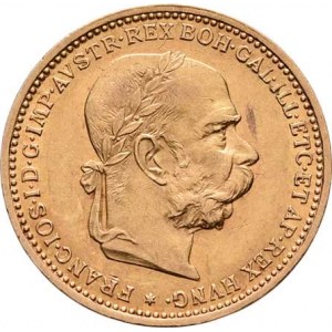 František Josef I., 1848 - 1916, 20 Koruna 1900 (pouze 27.000 ks), 6.758g, nep.hr.,