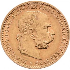 František Josef I., 1848 - 1916, 10 Koruna 1906, 3.376g, dr.hr., nep.rysky, pěkná