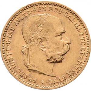 František Josef I., 1848 - 1916, 10 Koruna 1906, 3.375g, dr.hr., vl.rysky, pěkná