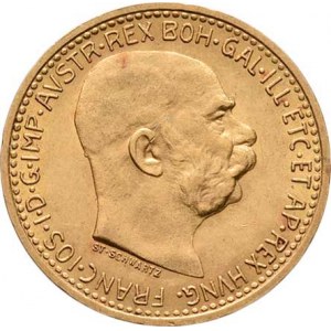 František Josef I., 1848 - 1916, 10 Koruna 1911 - Schwartz, 3.379g, nep.hr.,