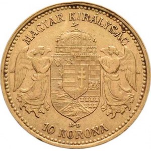 František Josef I., 1848 - 1916, 10 Koruna 1904 KB, 3.373g, nep.hr., nep.rysky, pěkná