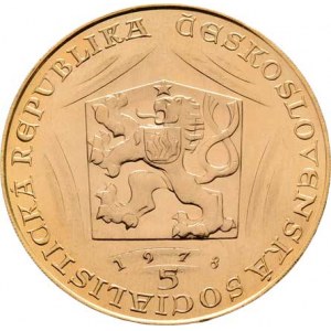 Československo, období 1960 - 1990, 5 Dukát 1978 - Karel IV. (pouze 3646 ks), 17.449g