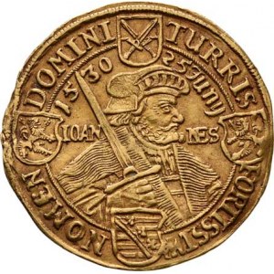 Německo - Sasko, Johann Georg I., 1615 - 1656, 2 Dukát 1630 - na 100 let Augsburské konfese, KM.421