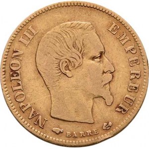 Francie, Napoleon III., 1852 - 1871, 10 Frank 1857 A, Paříž, KM.784.3 (Ag900), 3.168g,
