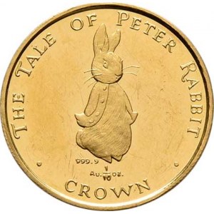 Gibraltar, Elizabeth II., 1952 -, 1/10 Crown 1997 - Peter Rabit, KM.520 (Au999, pouze