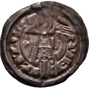 Magdeburg-arcib., Burghardt von Weldenberg, 1232-1235, Brakteát b.l., Berger.1588, Mehl.437, 0.598g