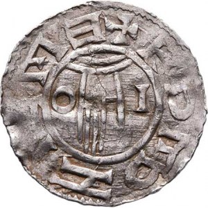 Boleslav II., knížetem v Čechách 972 - 999, Denár, Ca.108, F.III/5 (184), 1.382g, nep.nedor.,