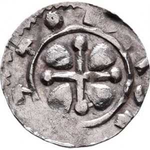 Ota I.Sličný, údělným knížetem na Olomoucku 1061-1087, Denár, Ca.371, F.X/10 (1117), V-P.34, 0.539g