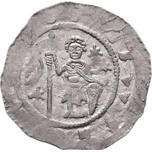 Vladislav I., úděl. knížetem na Olomoucku, 1110-1113, Denár, Ca.532, V-P.231 - v reversu 3 hvězdy,