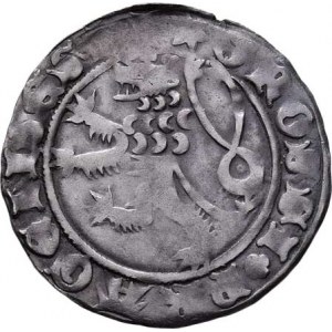 Karel IV., 1346 - 1378, Pražský groš, Ve.3a, Pinta.II.a/1 - kroužek ve smyčce