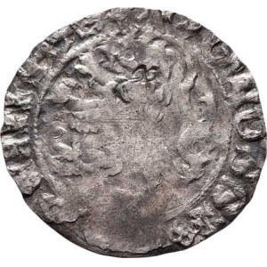 Karel IV., 1346 - 1378, Pražský groš - dobové měděné falzum, 2.710g, drobné