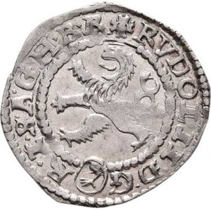 Rudolf II., 1576 - 1612, Malý groš 1596, K.Hora-Herold, HN.8 (opis 7a),