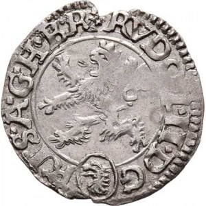 Rudolf II., 1576 - 1612, Malý groš 1605, K.Hora-Enderle, HN.13a (opis 7a),