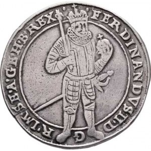 Ferdinand II., 1619 - 1637 (Mince dobrého zrna), Tolar 1637, Praha-Wolker, J.70, MKČ.750, 28.602g,