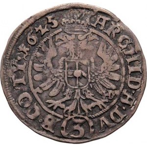 Ferdinand II., 1619 - 1637 (Mince dobrého zrna), 3 Krejcar 1625 HDM, Zaháň, jako MKČ.1133, ale nezn