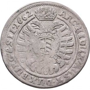 Leopold I., 1657 - 1705, XV Krejcar 1662 GH, Vratislav-Hübner, Höll.62.3.1,