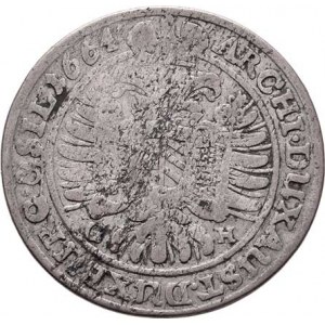 Leopold I., 1657 - 1705, XV Krejcar 1664 GH, Vratislav-Hübner, Höll.64.1.1b,