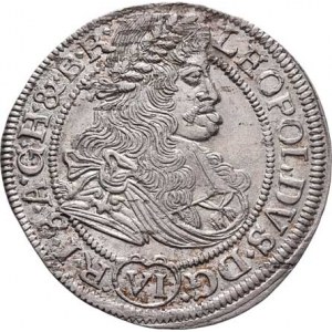 Leopold I., 1657 - 1705, VI Krejcar 1674 SHS, Vratislav-Hammerschmidt,