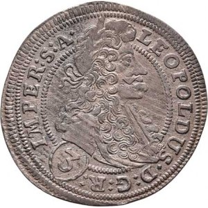 Leopold I., 1657 - 1705, 3 Krejcar 1703 GE, Praha-Egerer, MKČ.1429, Nech.218,