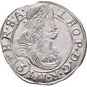 Leopold I., 1657 - 1705, 3 Krejcar 1679 CK, K.Hora-Krahe, Nech.295, MKČ.1454,