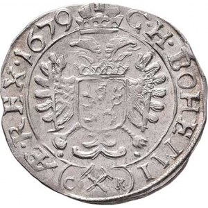 Leopold I., 1657 - 1705, 3 Krejcar 1679 CK, K.Hora-Krahe, Nech.295, MKČ.1454,